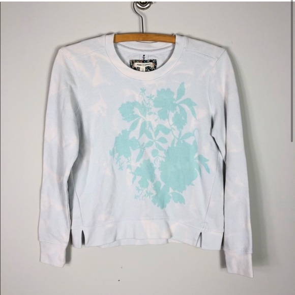 Anthropologie Tops - Anthropologie Pure + Good Serein Crewneck Graphic Print Sweatshirt XXSP 672